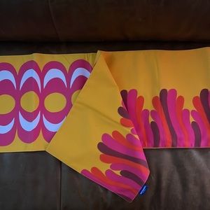 RARE marimekko for target table runner pink orange yellow